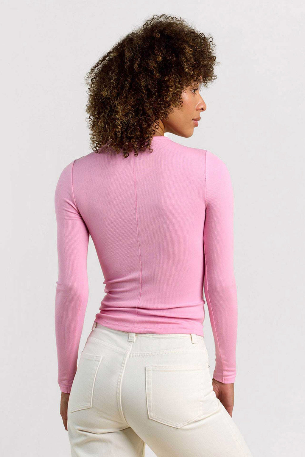 Slinky Rib Long Sleeve Shirt