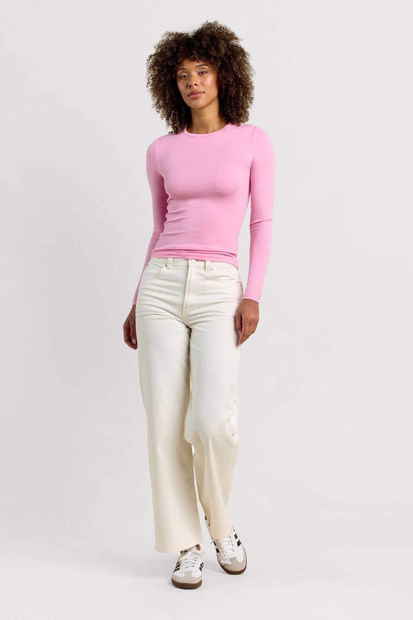 Slinky Rib Long Sleeve Shirt