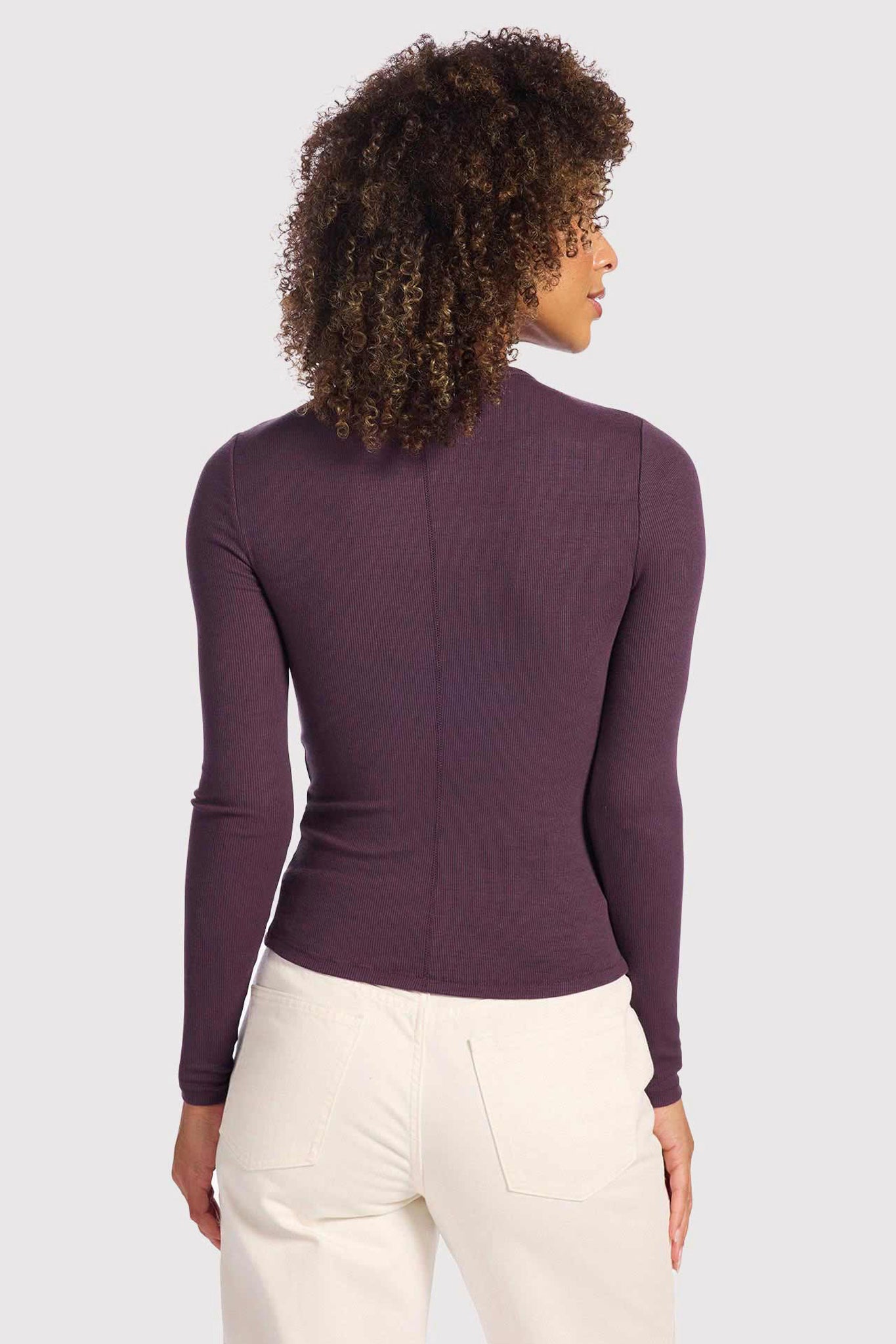 Slinky Rib Long Sleeve Shirt