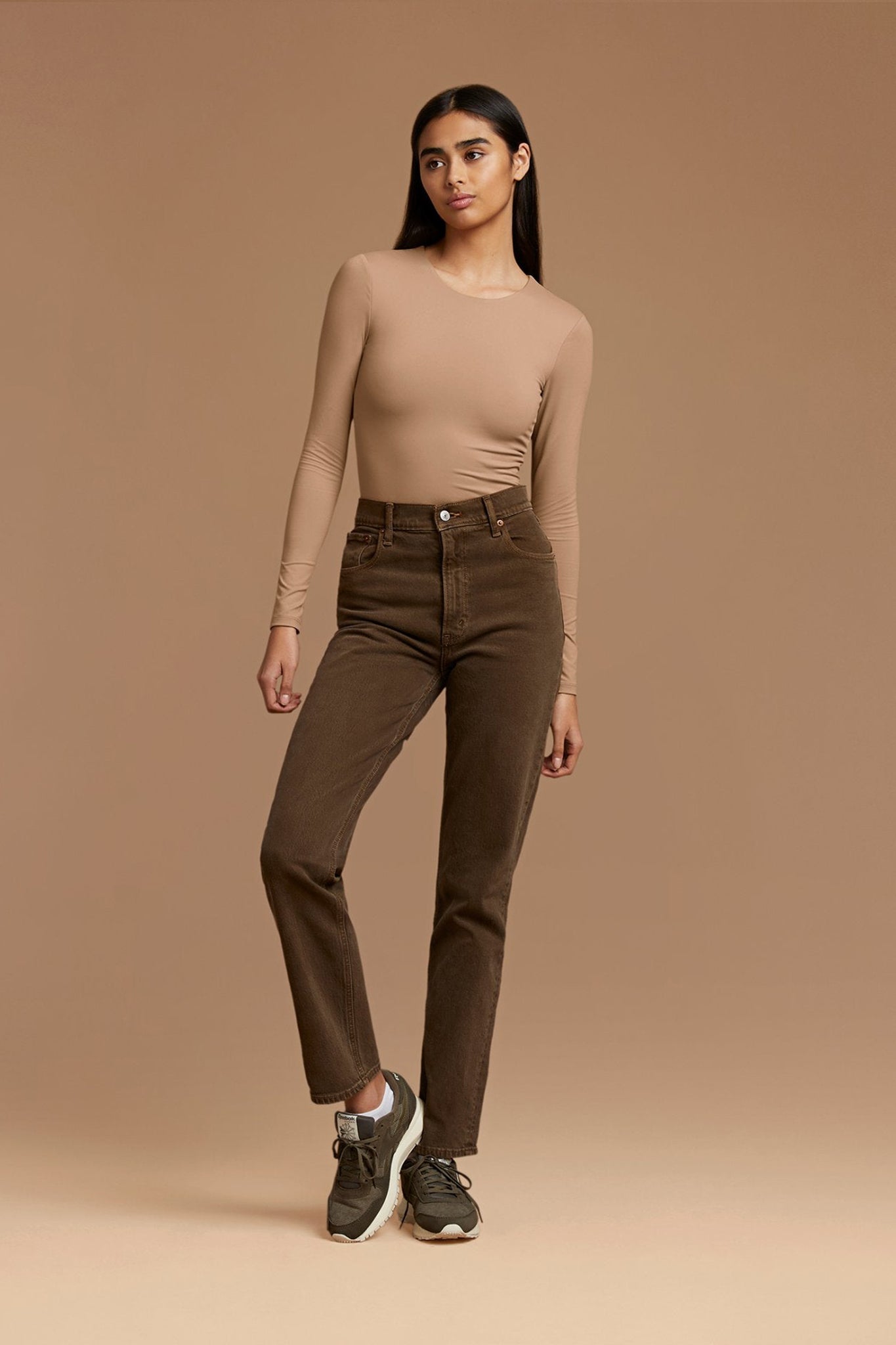 Women's Seamless Long Sleeve Shirt | Cinnamon