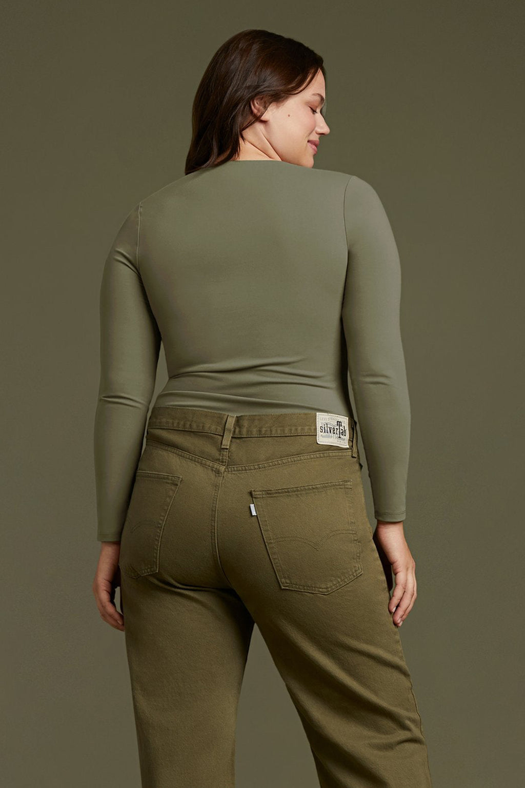 Women's Seamless Long Sleeve Shirt | Dark Olive