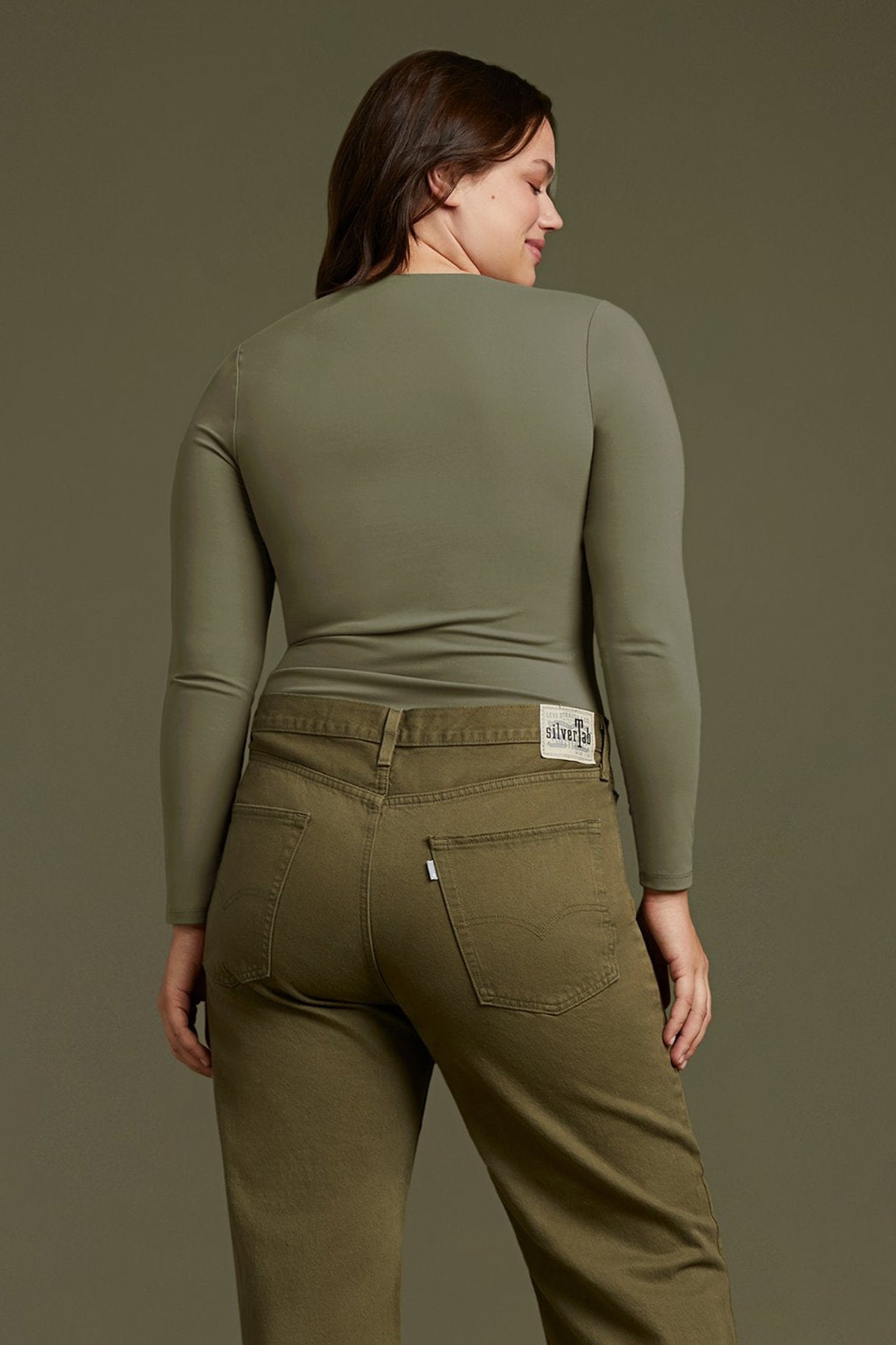Women's Seamless Long Sleeve Shirt | Dark Olive
