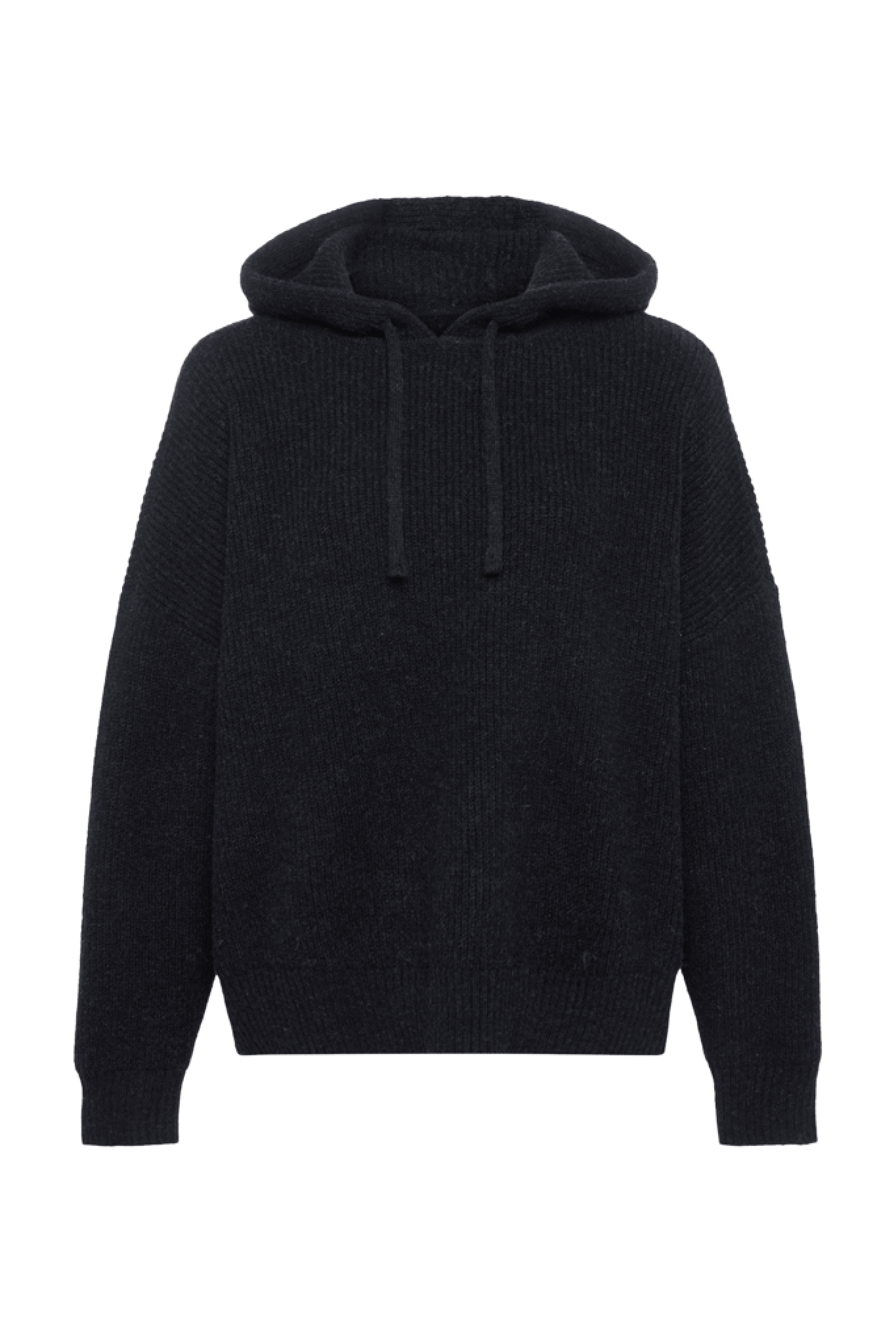 Cozy Knit Rib Sweater Hoodie