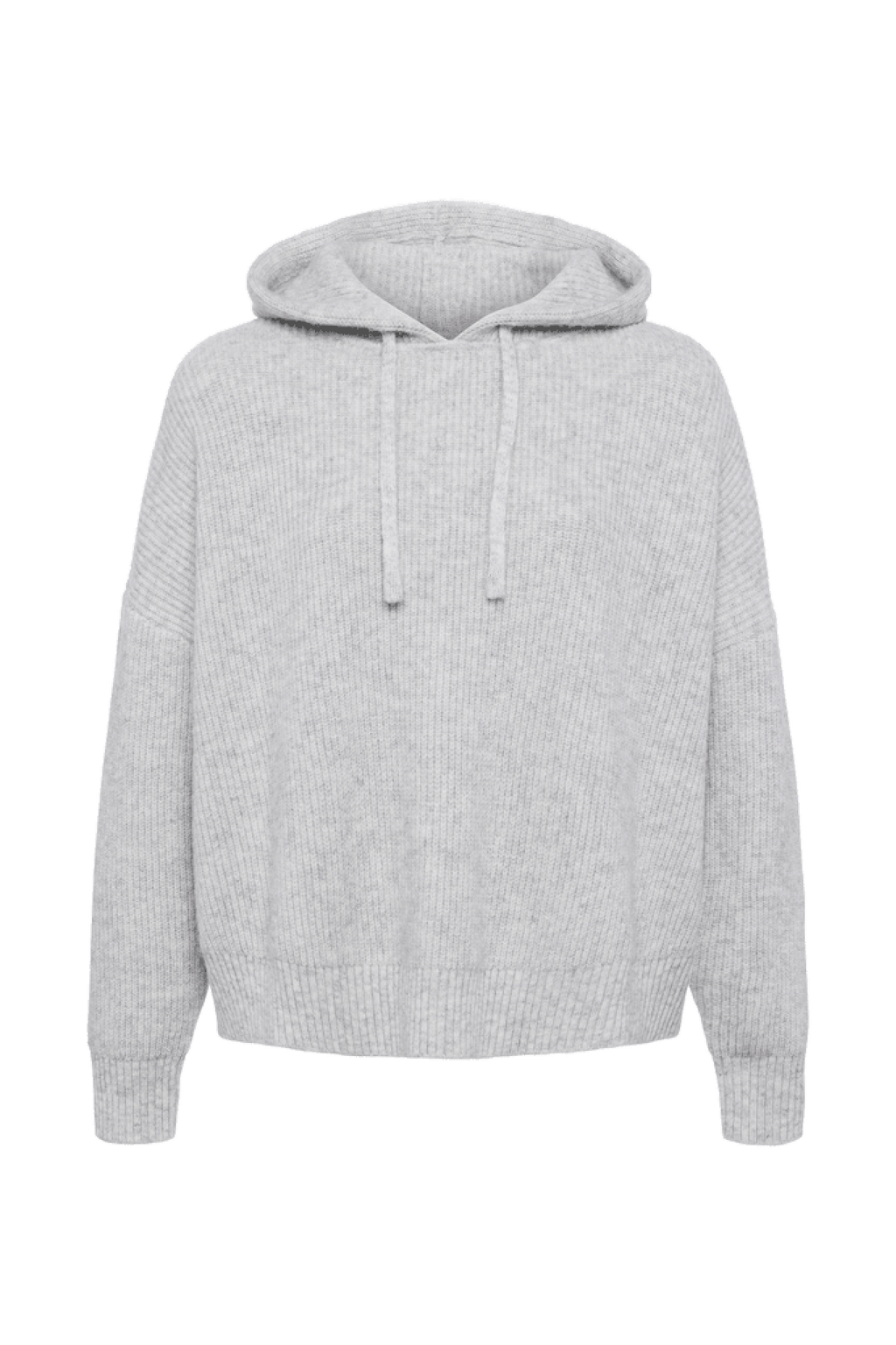 Cozy Knit Ribbed Sweater Hoodie