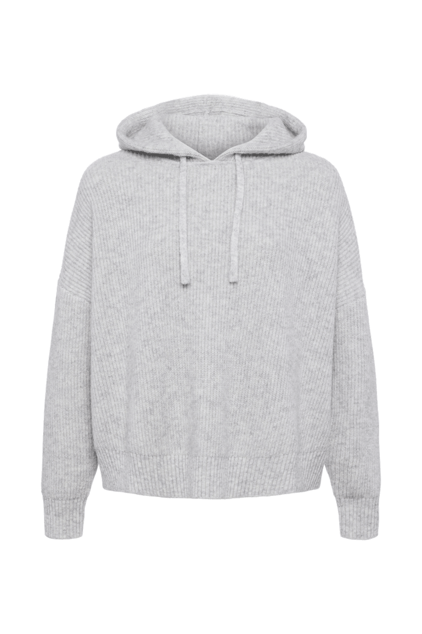 Cozy Knit Ribbed Sweater Hoodie