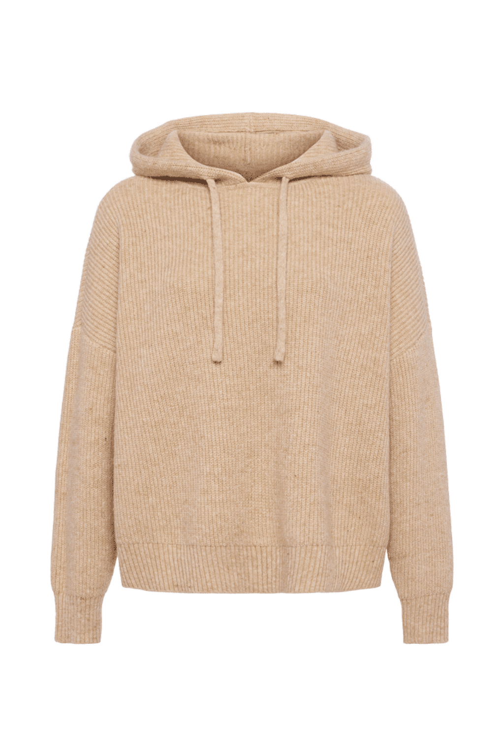 Cozy Knit Ribbed Sweater Hoodie