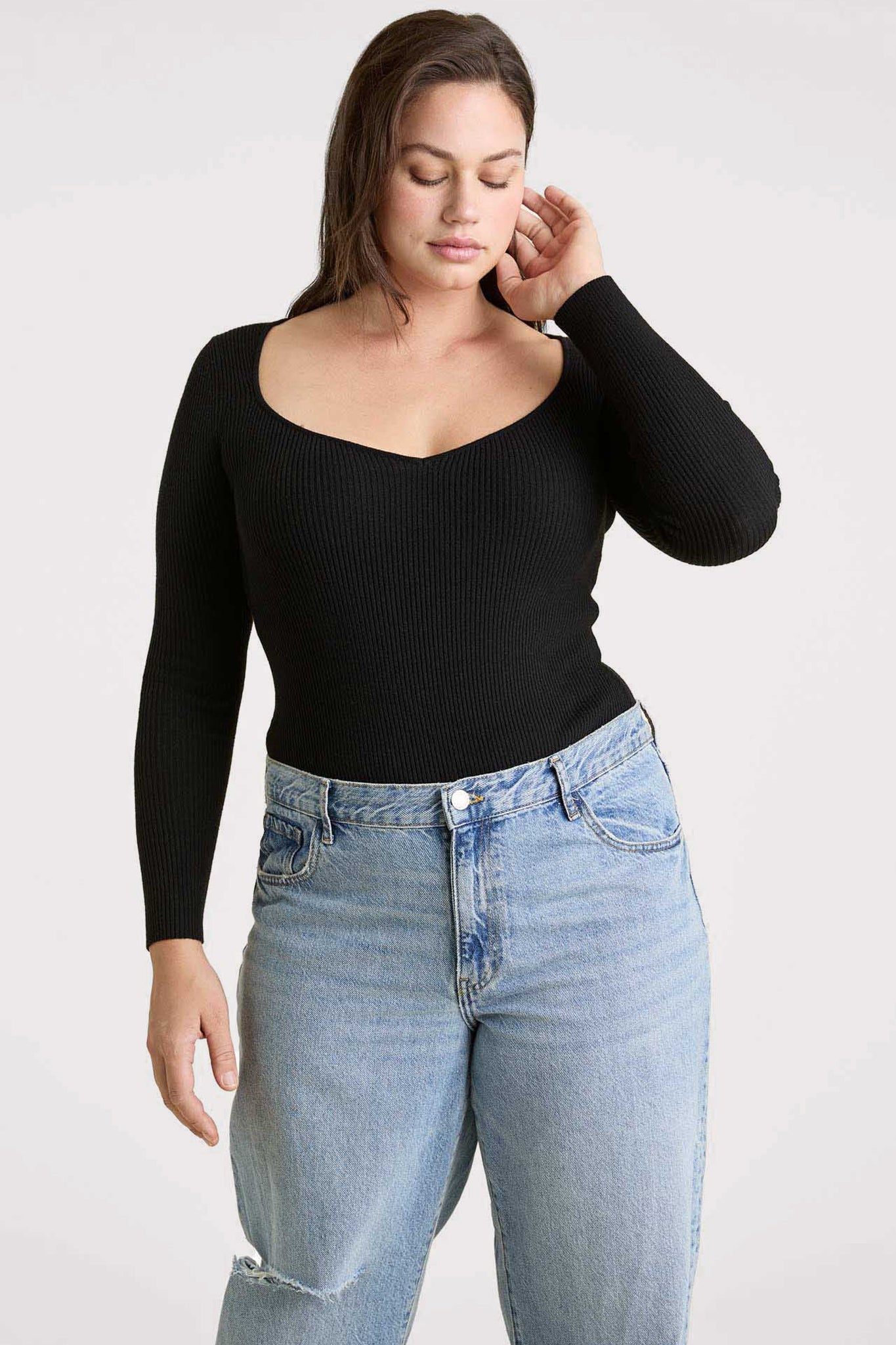 Sweetheart Sweater Bodysuit