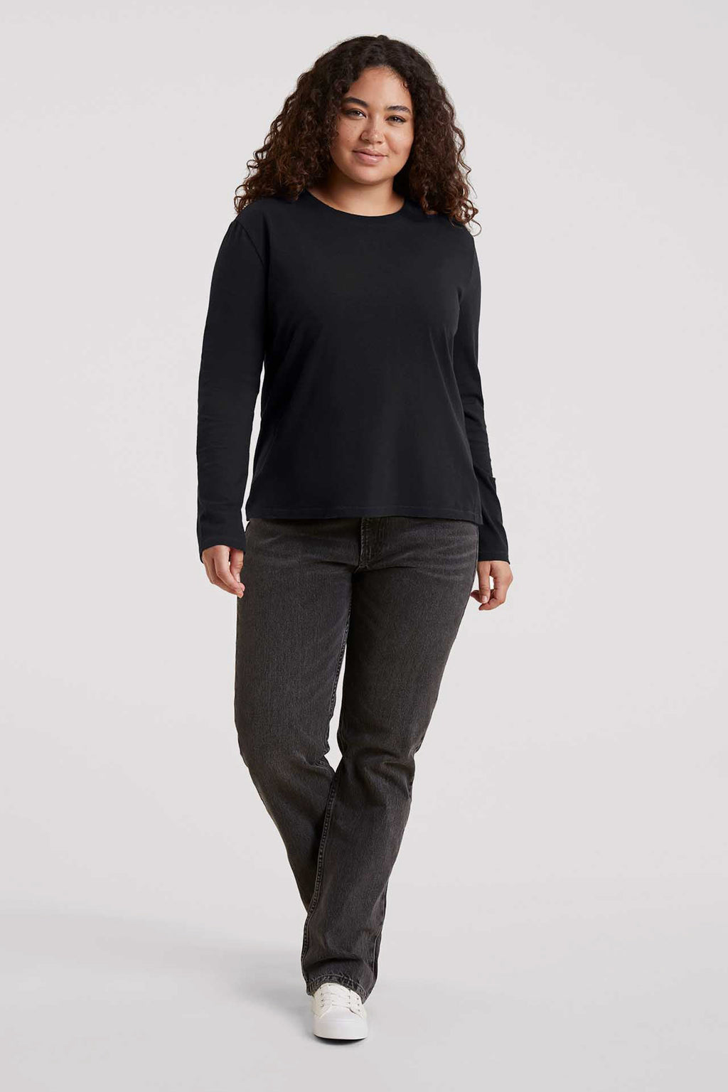 Vintage Cotton Long Sleeve Everyday T-Shirt