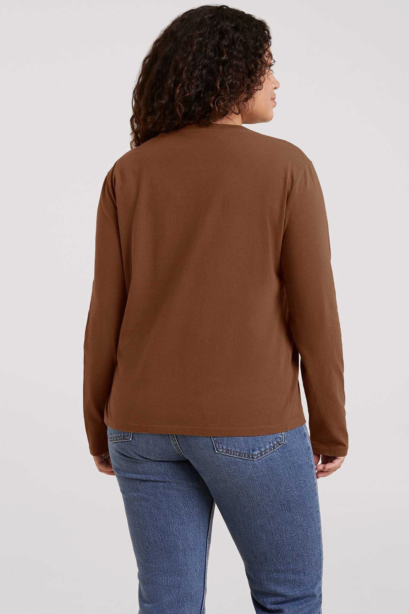 Vintage Cotton Long Sleeve Everyday T-Shirt