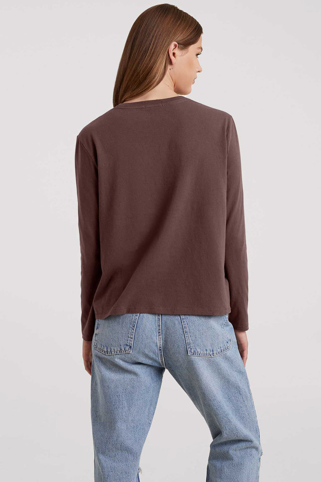 Vintage Cotton Long Sleeve Everyday T-Shirt