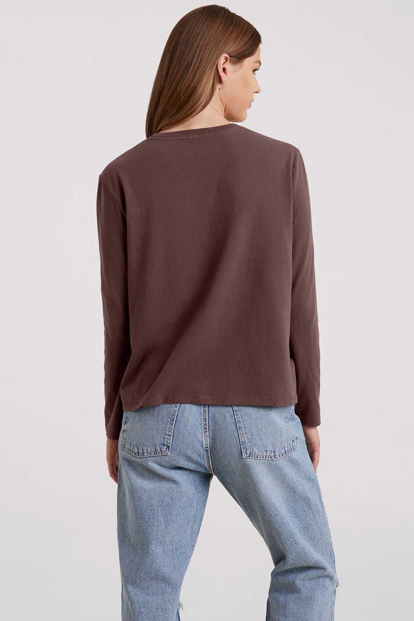 Vintage Cotton Long Sleeve Everyday T-Shirt