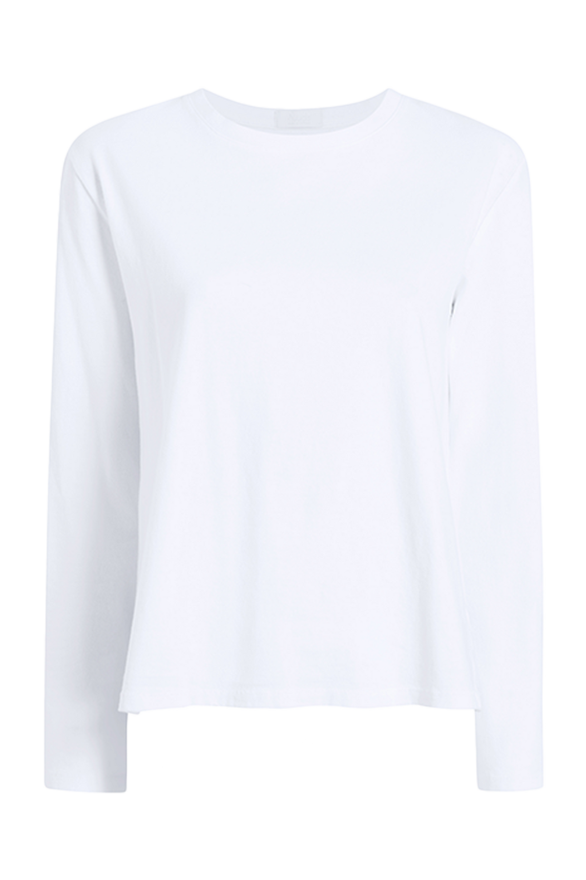 Color:White | nuuds long sleeve everyday t-shirt – womens long sleeve tops long sleeve shirts womens cotton t-shirts