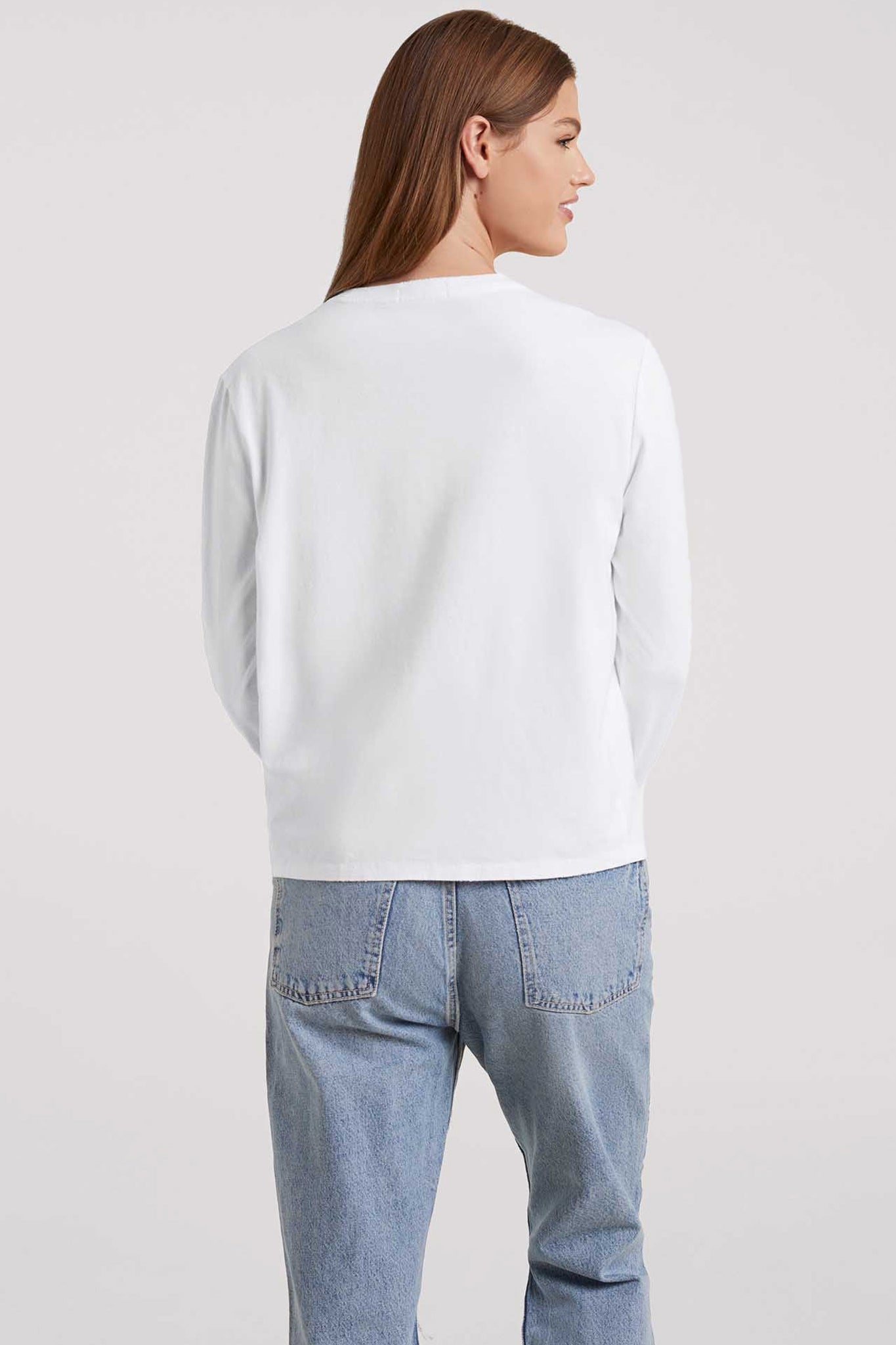 Vintage Cotton Long Sleeve Everyday T-Shirt