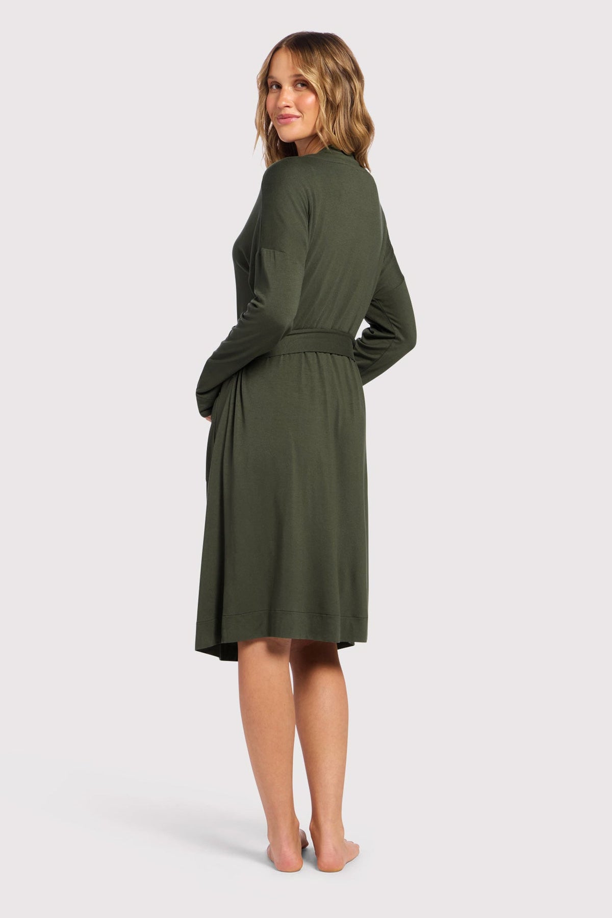 Color:Darkest Olive | Lounge Robe