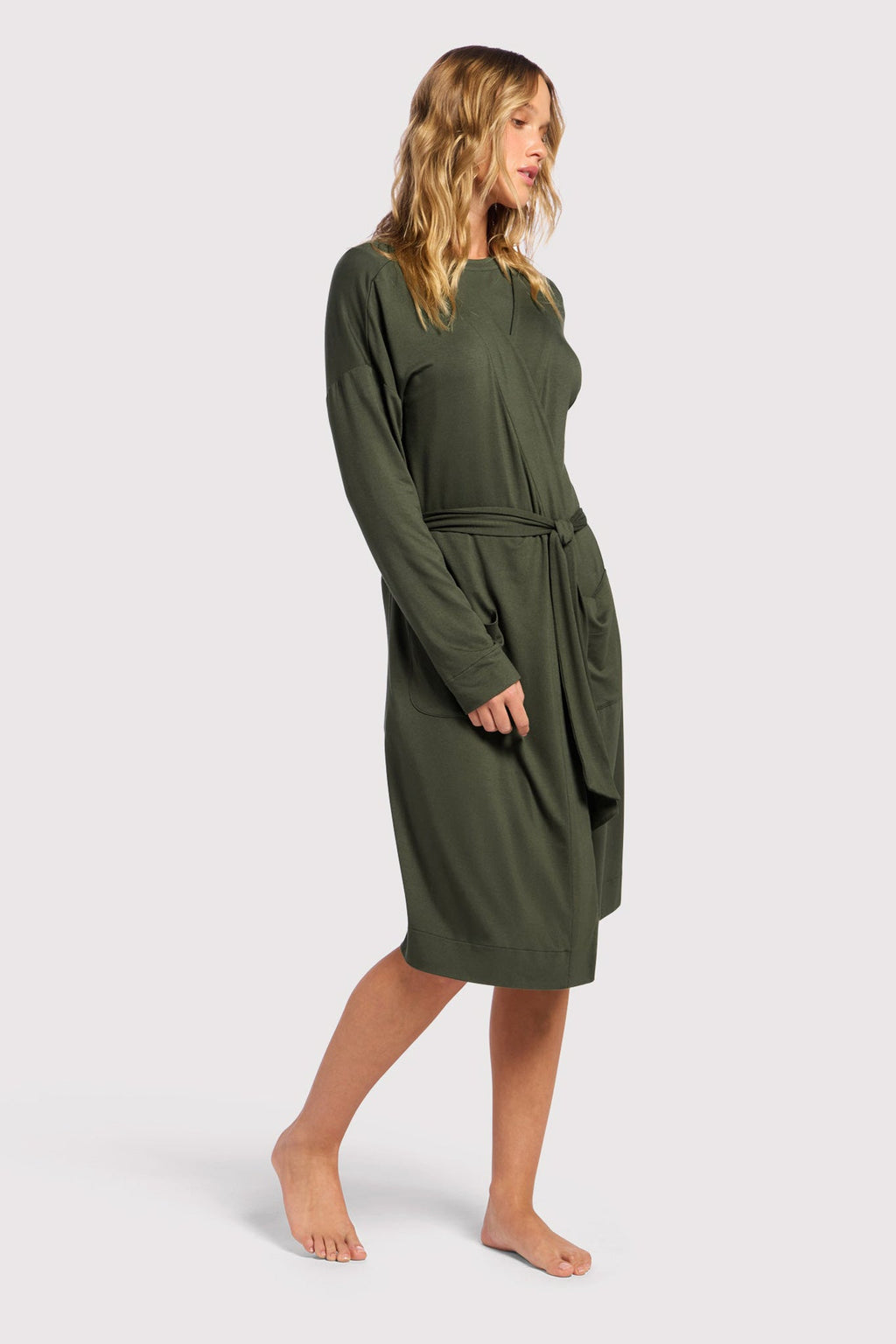 Color:Darkest Olive | Lounge Robe