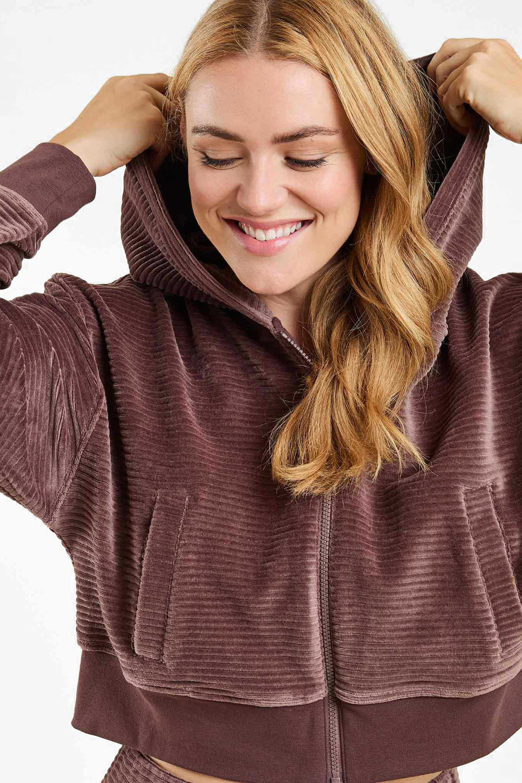Textured Zip Hoodie