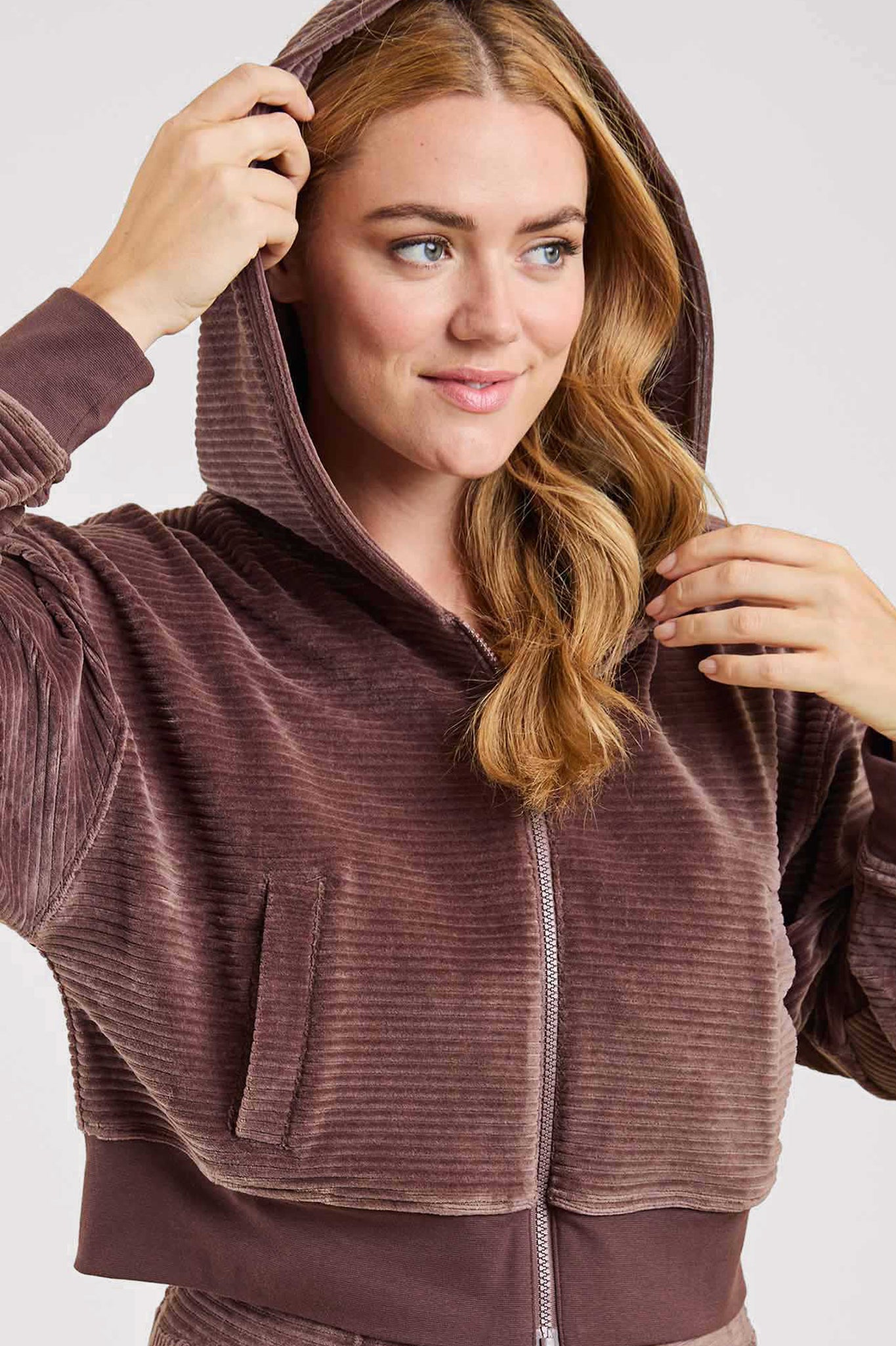 Textured Zip Hoodie