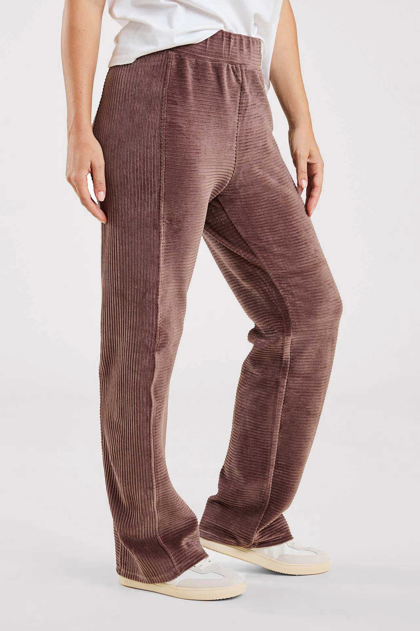 Textured Wide Leg Pant