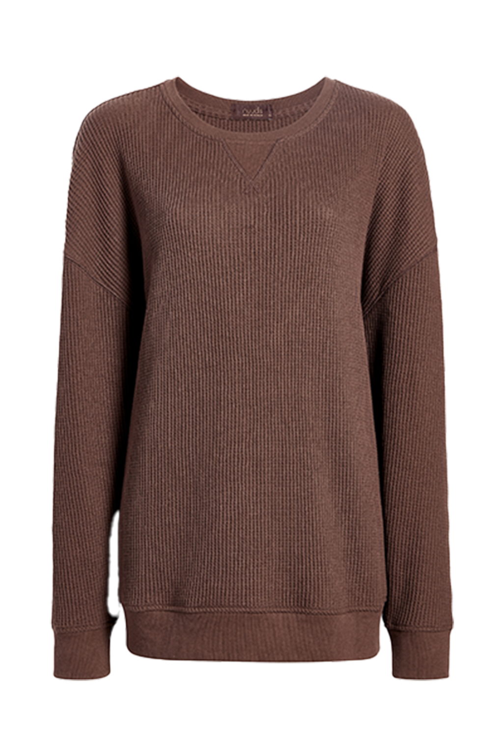 Waffle Crewneck Pullover