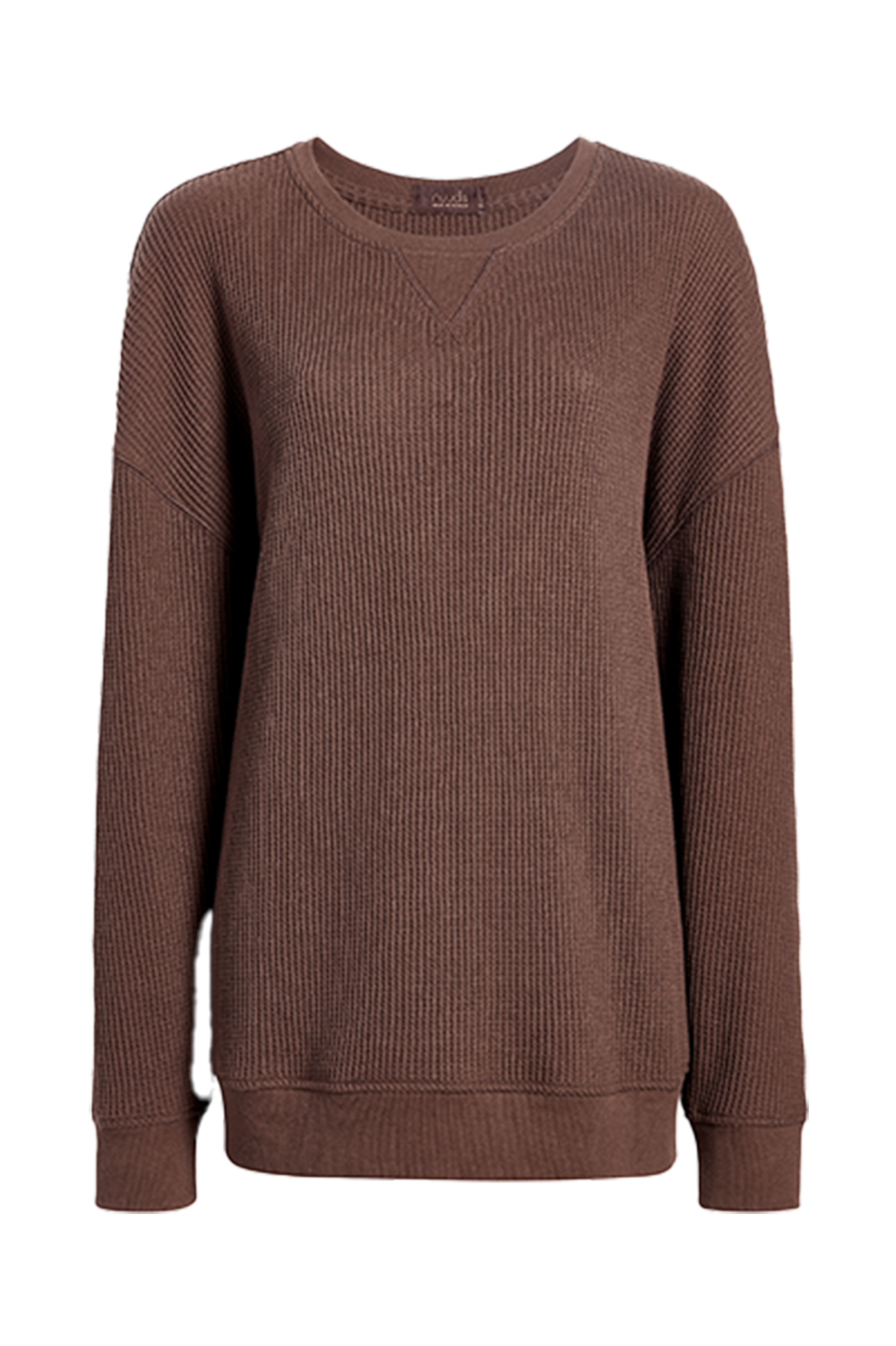 Waffle Crewneck Pullover