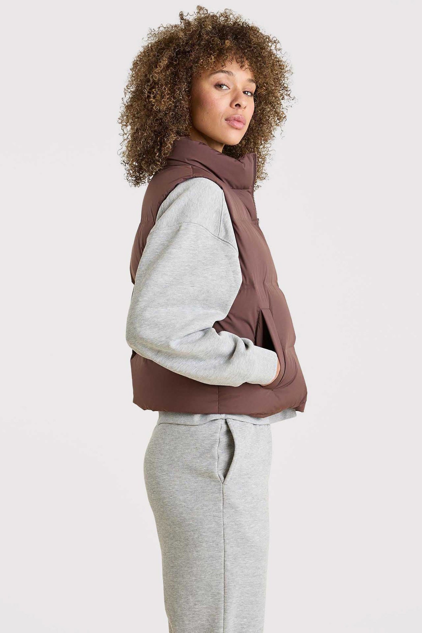 Puffer Vest | Coffee – nuuds