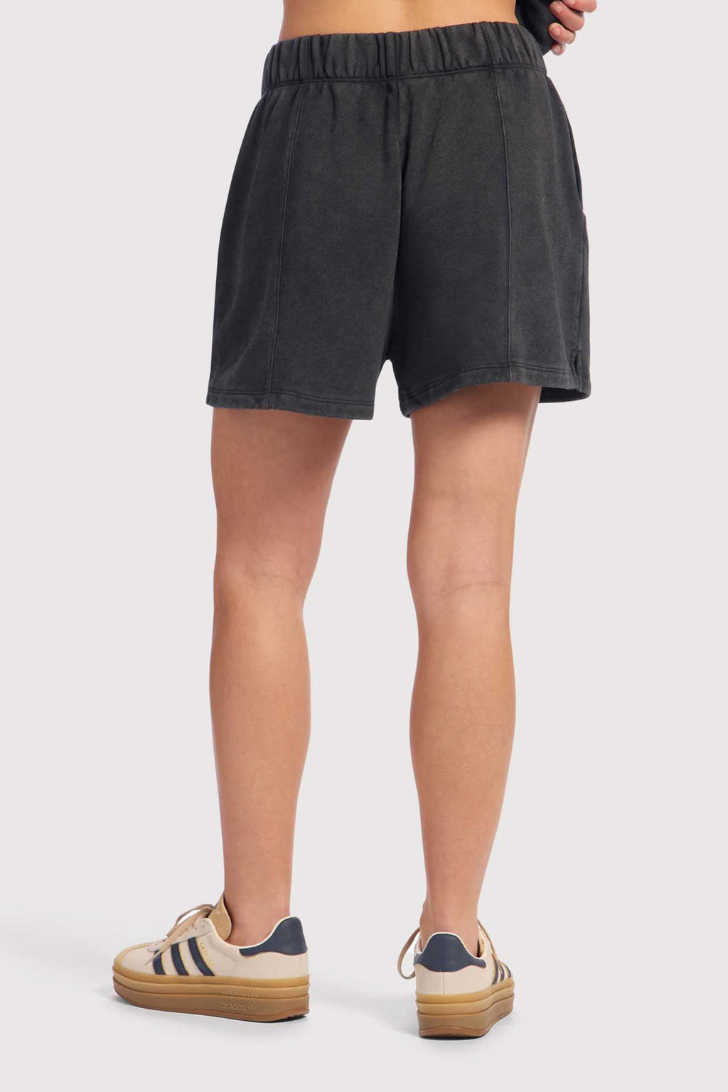 nuuds vintage fleece seamed short sweatshorts women fabric shorts high waist bottoms for women