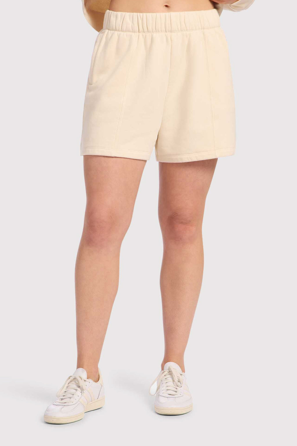 nuuds vintage fleece seamed short sweatshorts women fabric shorts high waist bottoms for women