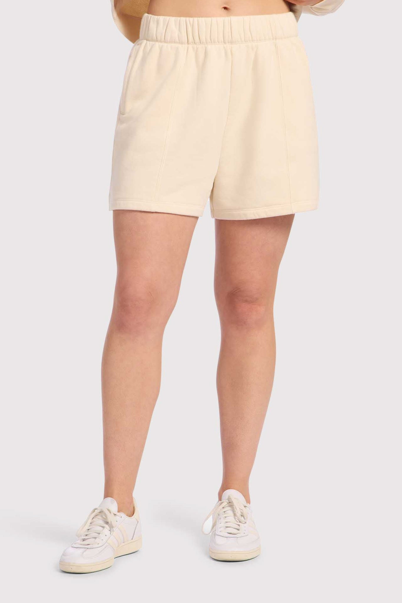 nuuds vintage fleece seamed short sweatshorts women fabric shorts high waist bottoms for women