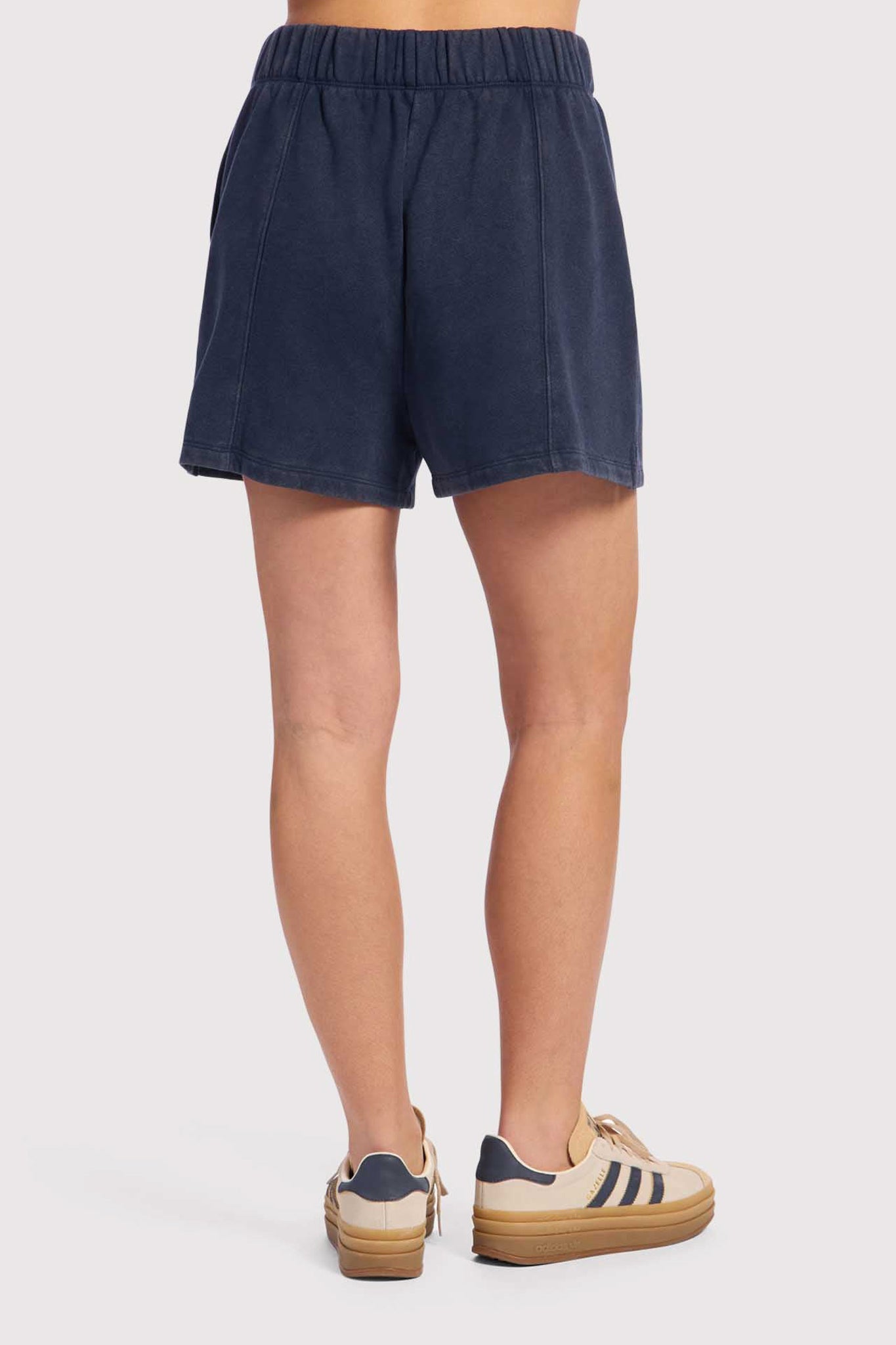 nuuds vintage fleece seamed short sweatshorts women fabric shorts high waist bottoms for women