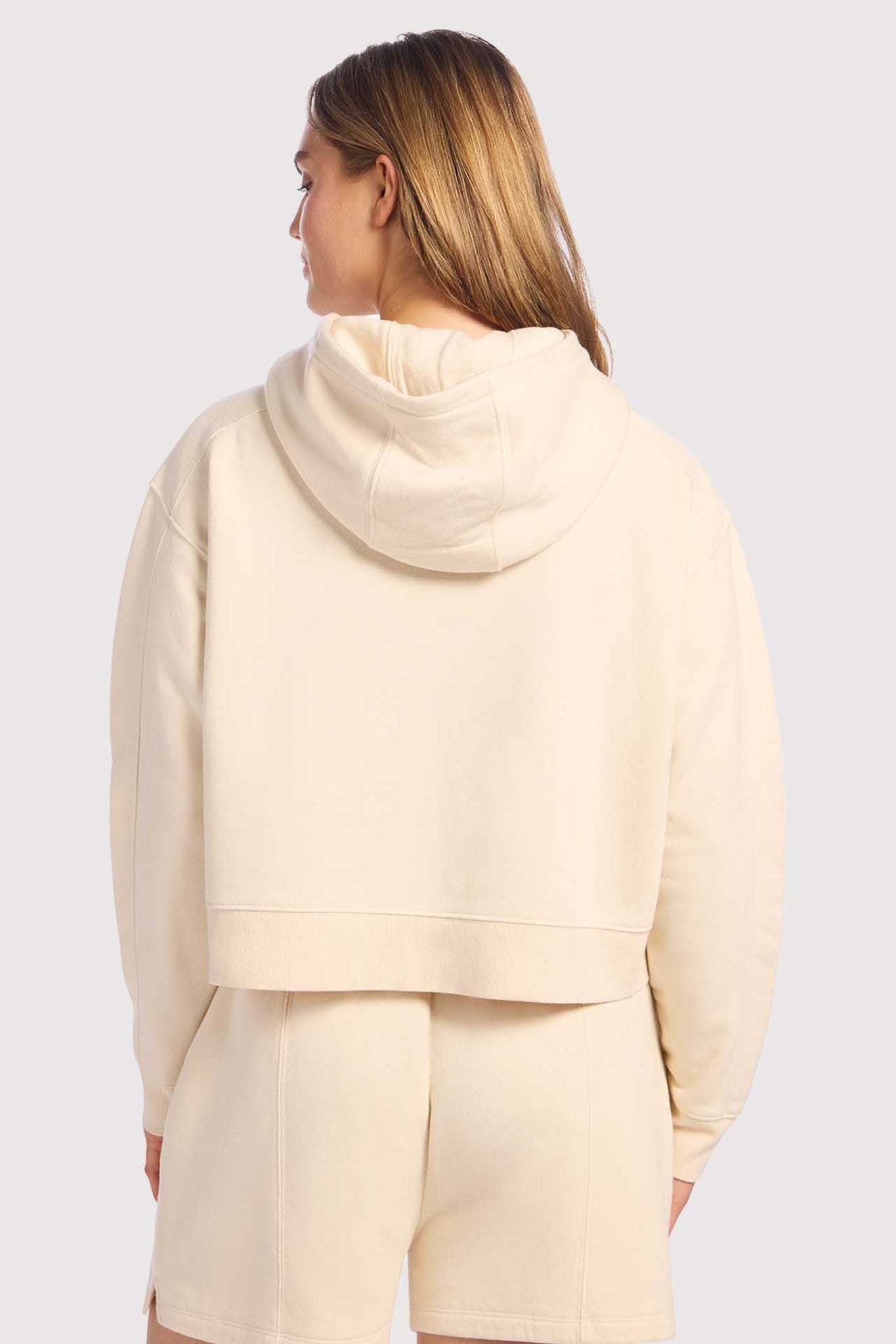 Vintage Fleece Cropped Hoodie