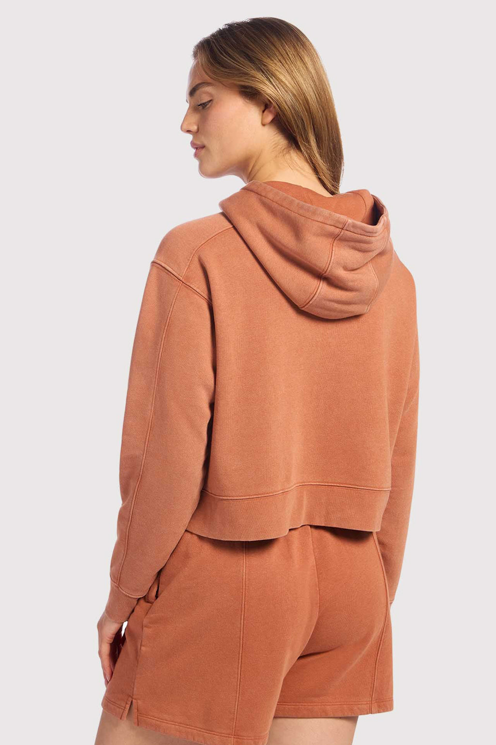 Vintage Fleece Cropped Hoodie