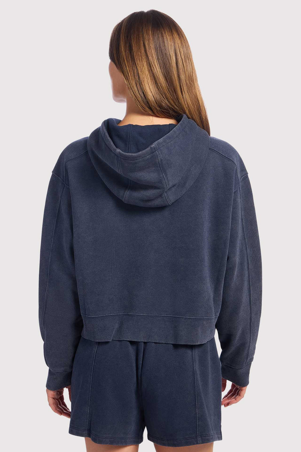 Vintage Fleece Cropped Hoodie