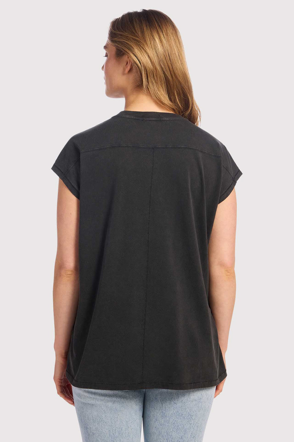 Soft Cotton Tunic Muscle Tee