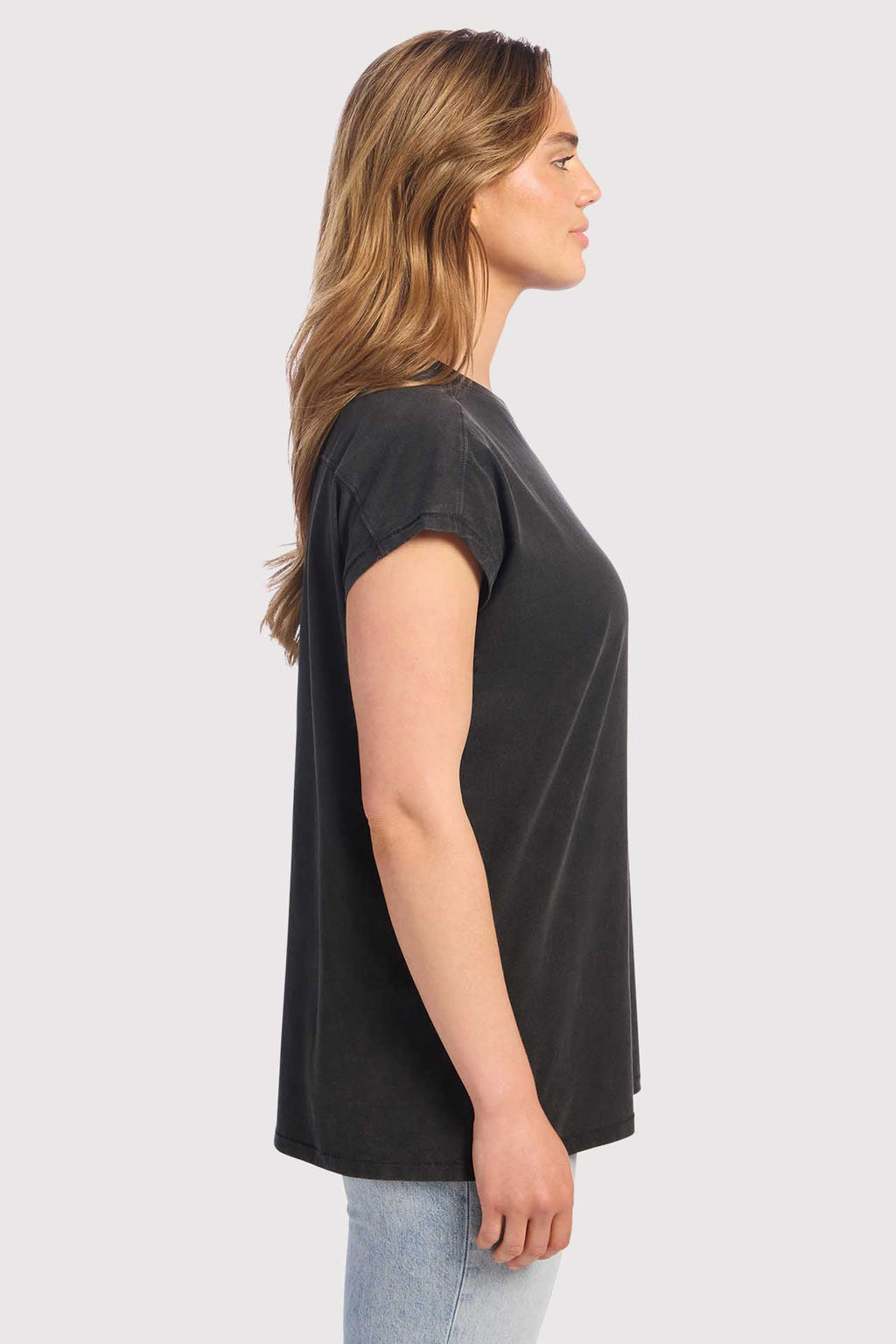 Soft Cotton Tunic Muscle Tee
