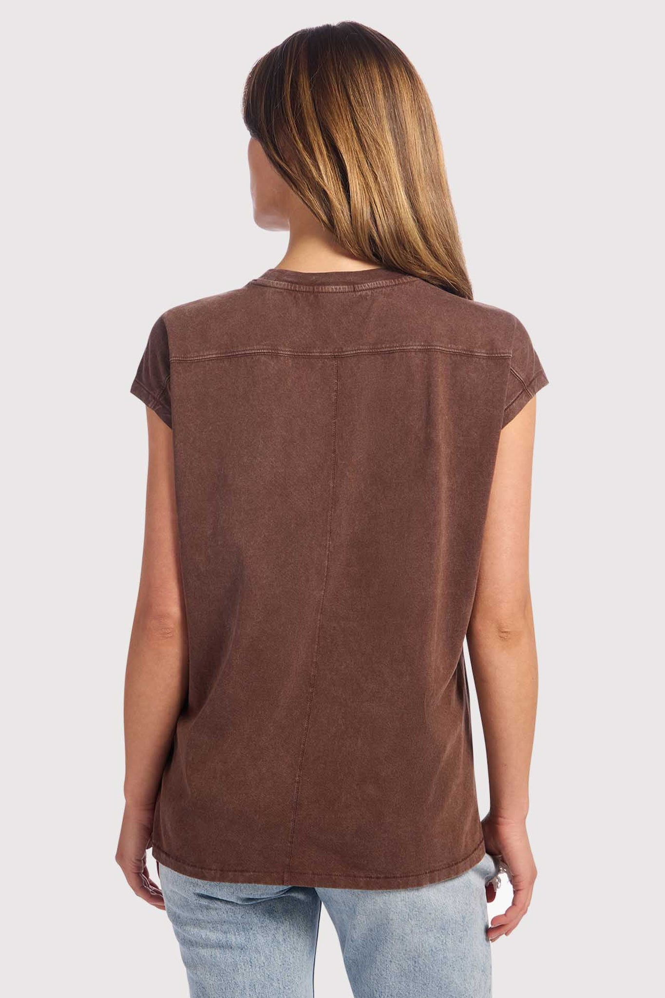 Soft Cotton Tunic Muscle Tee