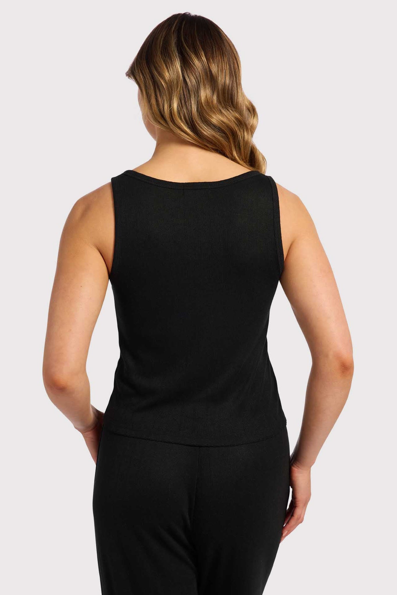 Heart Pointelle Scoop Tank