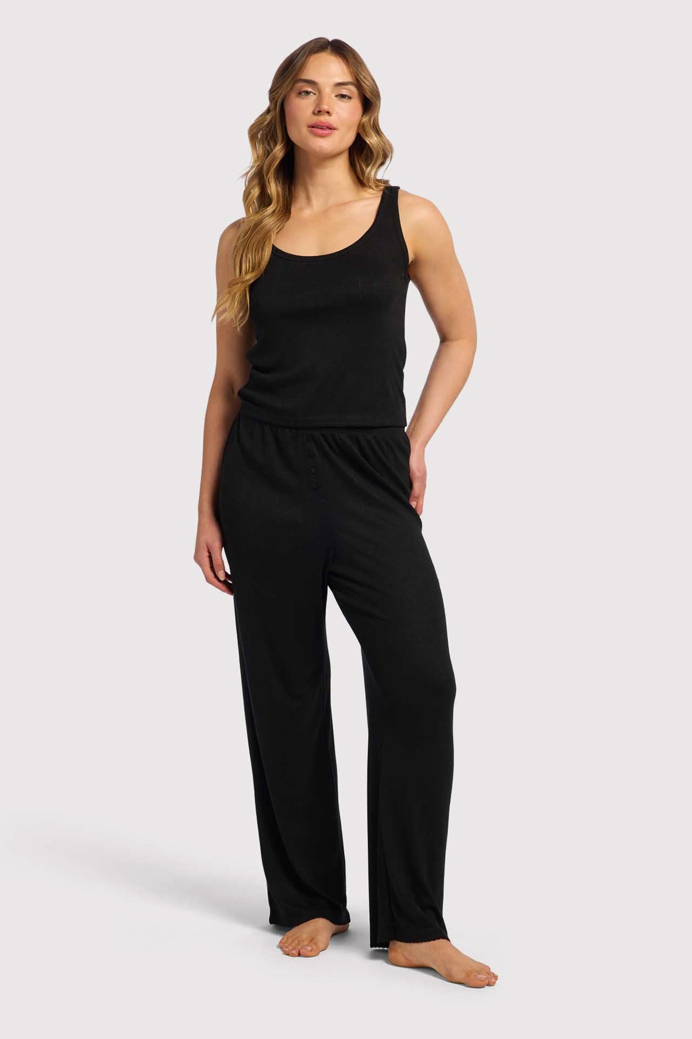 Heart Pointelle Scoop Tank