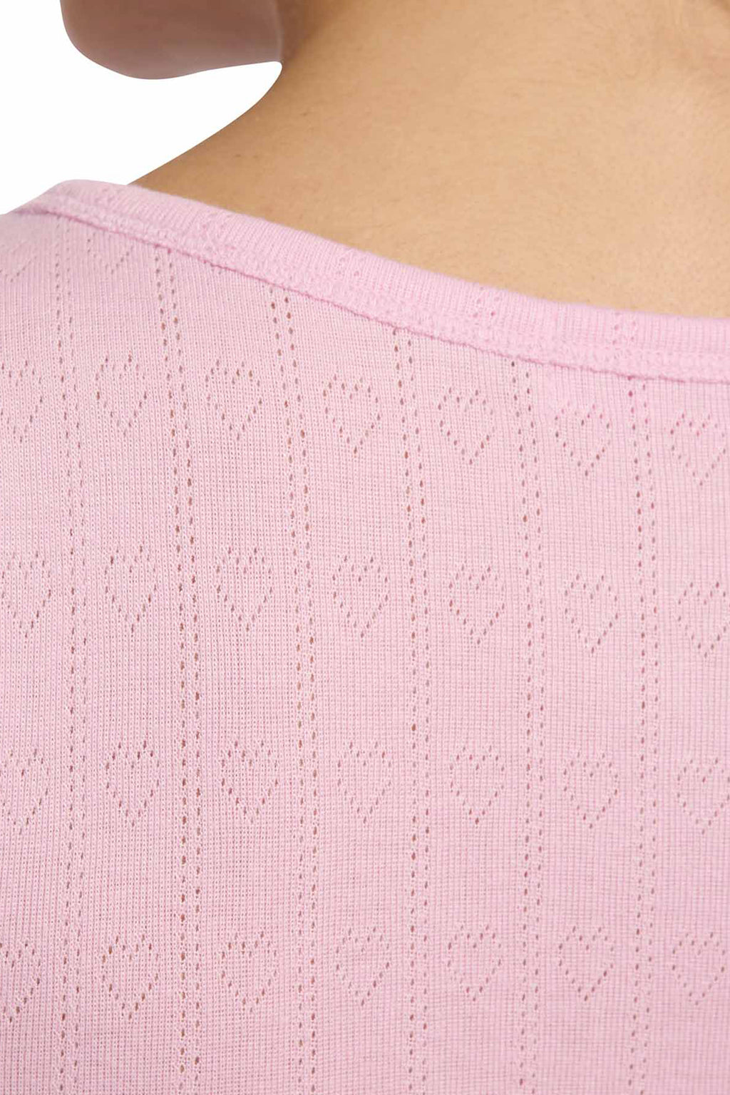 Heart Pointelle Scoop Tank