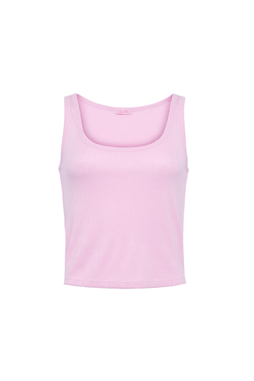 Heart Pointelle Scoop Tank