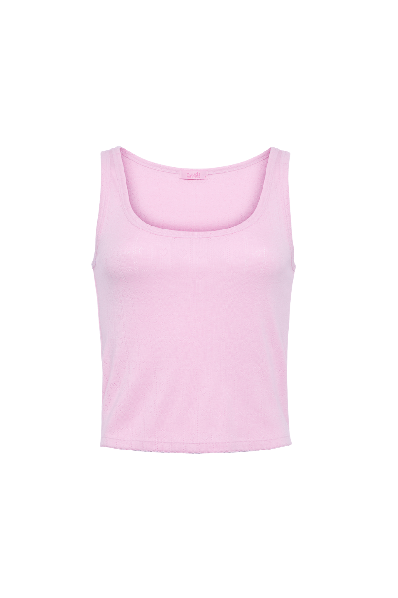 Heart Pointelle Scoop Tank