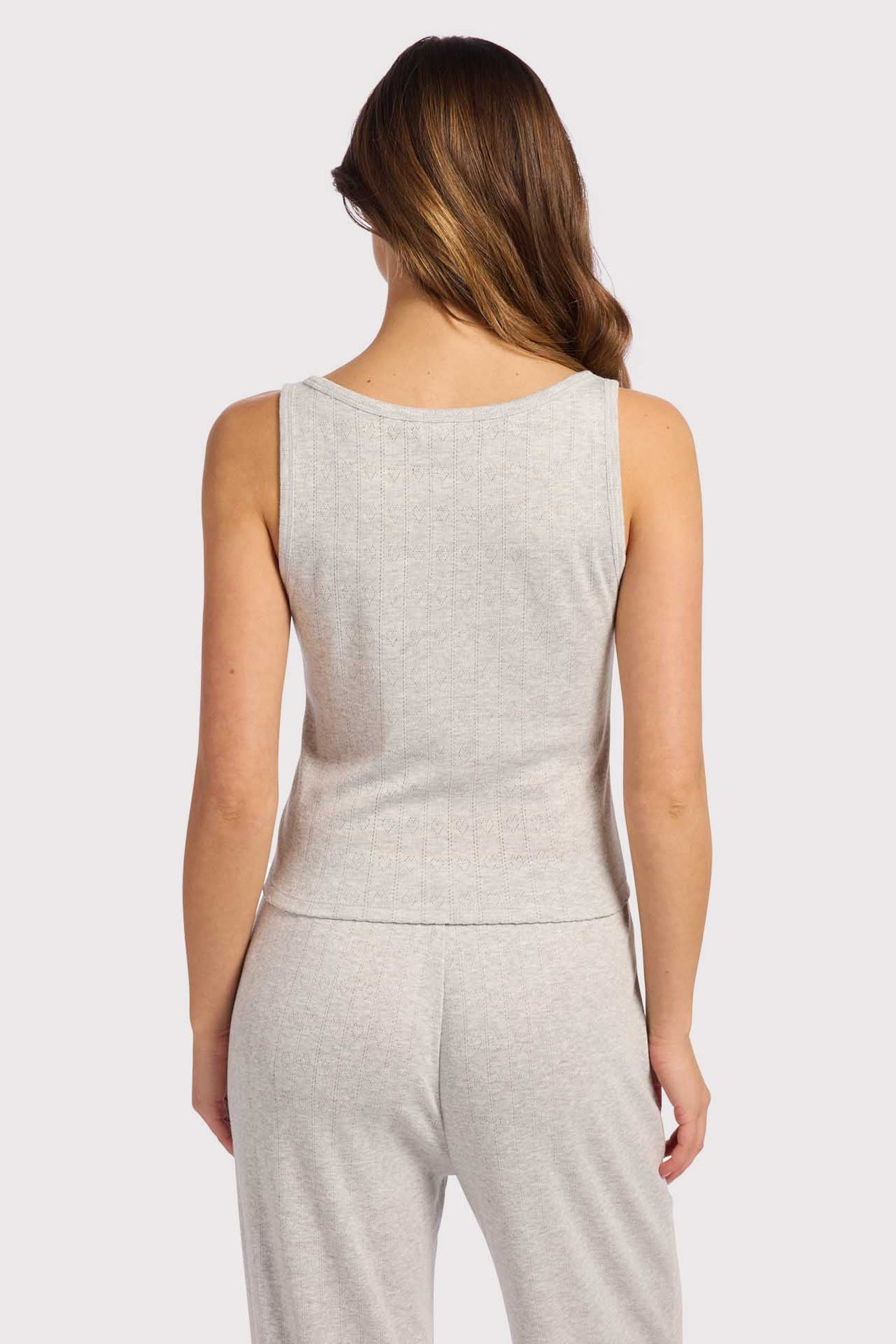 Heart Pointelle Scoop Tank