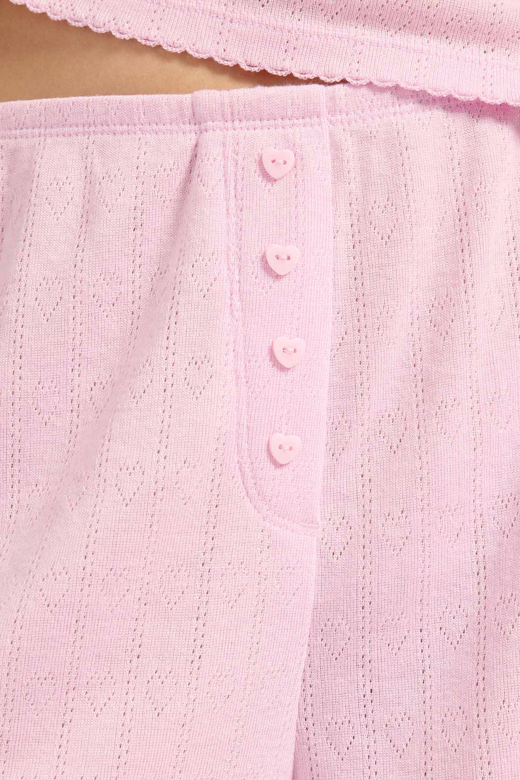 Heart Pointelle Cheeky Short