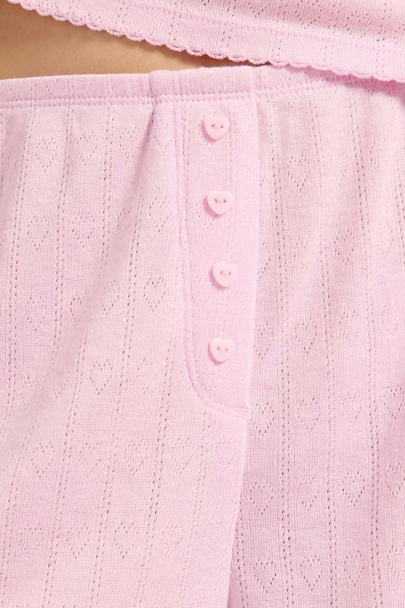 Heart Pointelle Cheeky Short