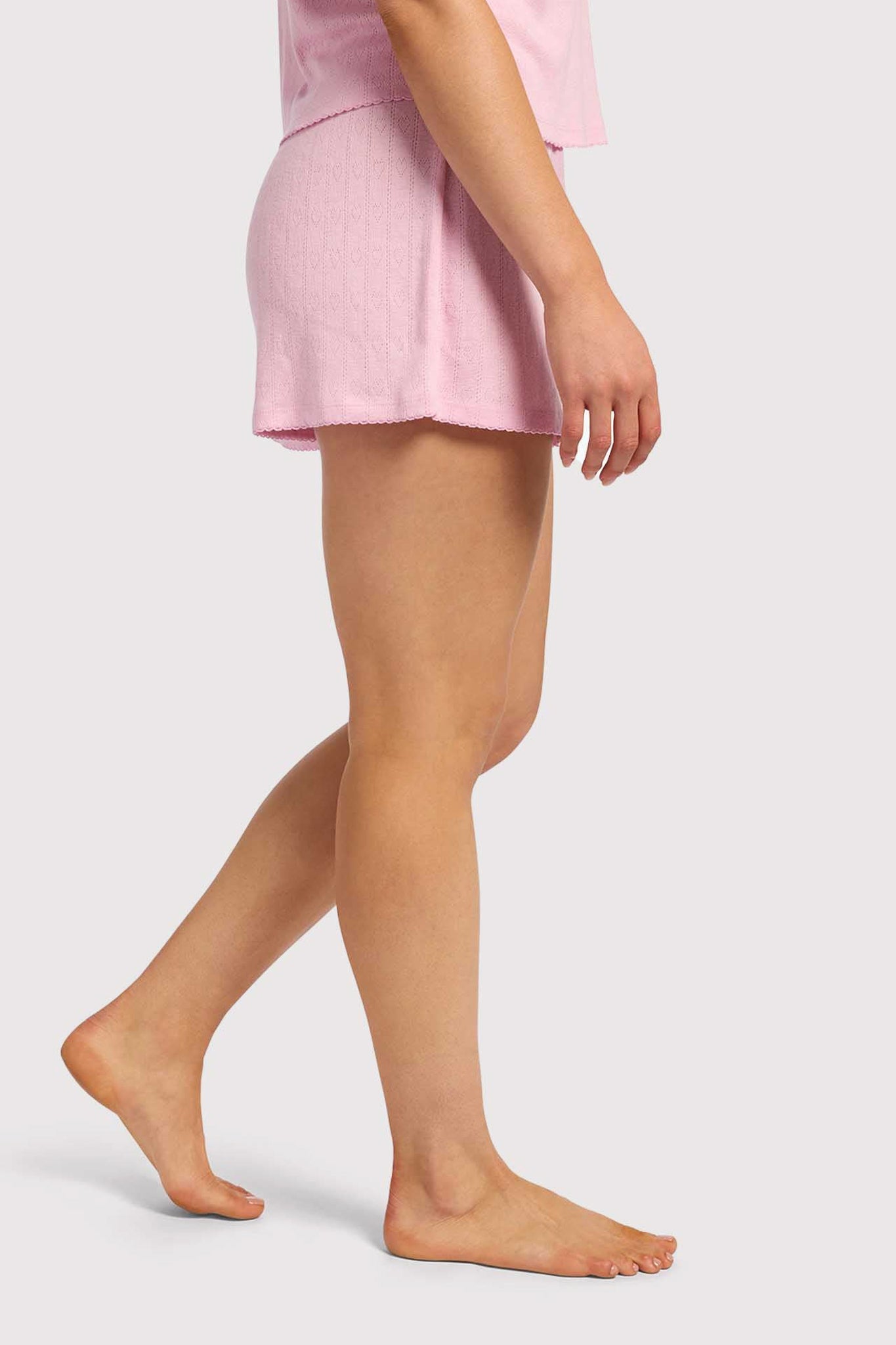 Heart Pointelle Cheeky Short