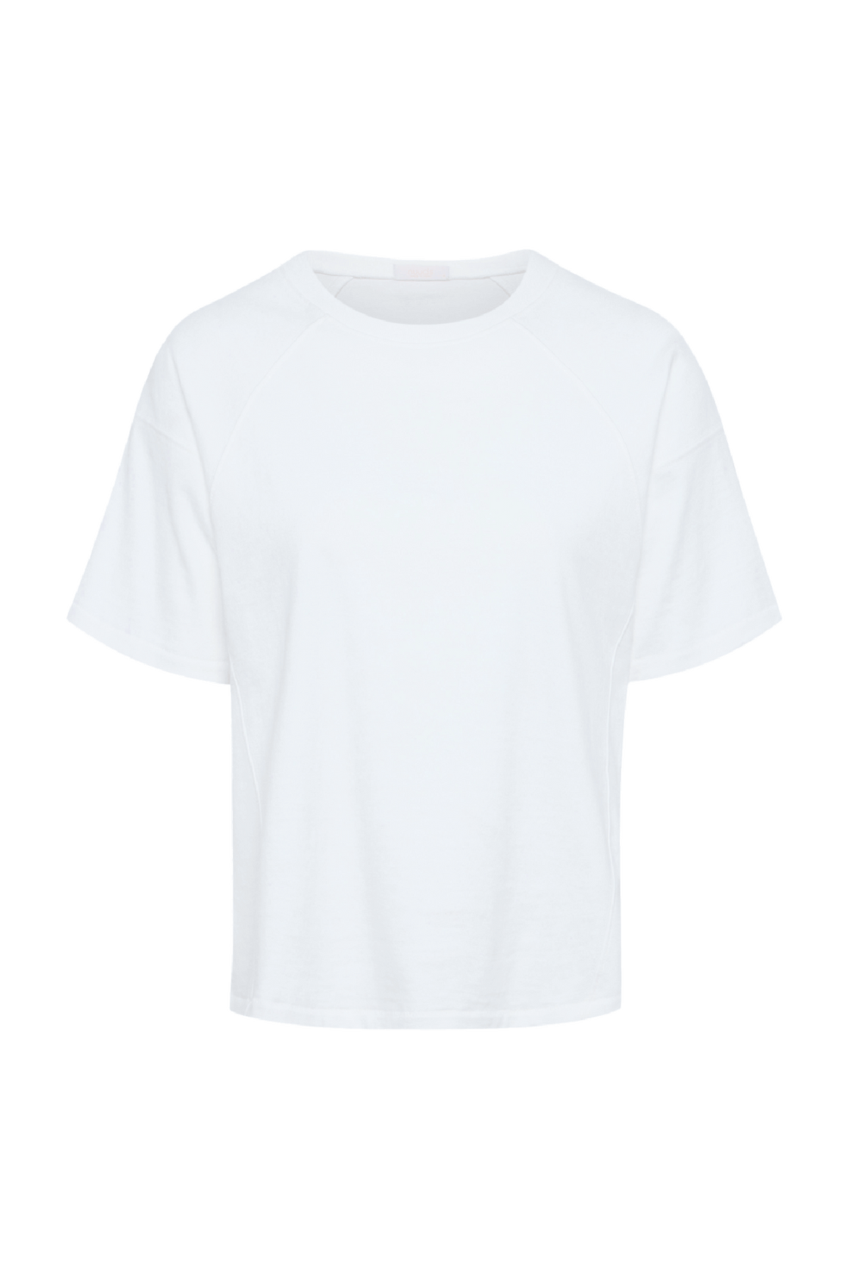 Color:White | nuuds steady seamed tee – vintage sports t-shirts womens cotton t-shirts basic tees tops for women