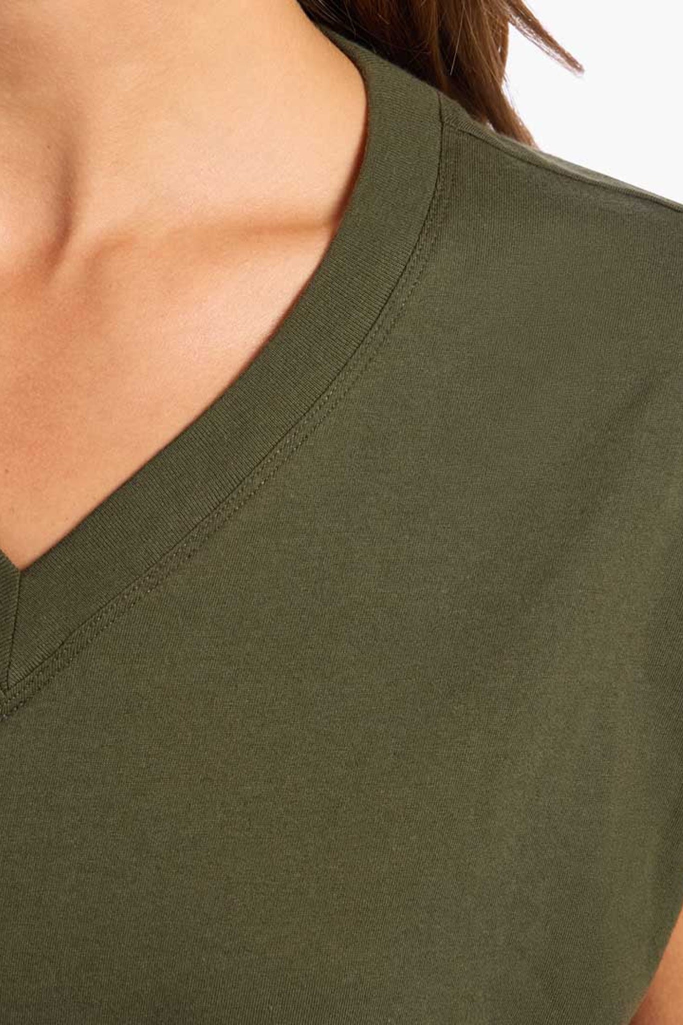 Soft Cotton V-Neck Muscle Tee