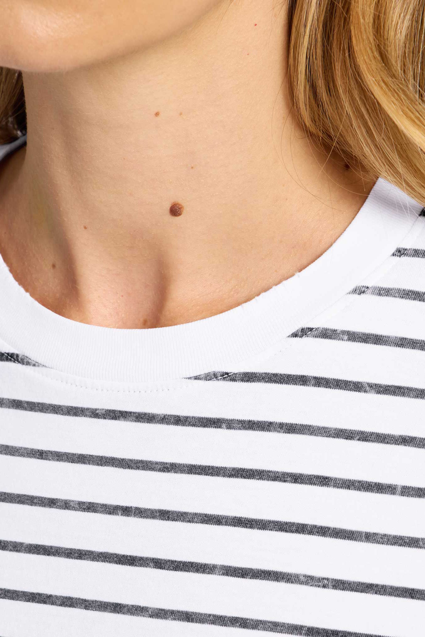 Soft Cotton Striped Boxy Tee