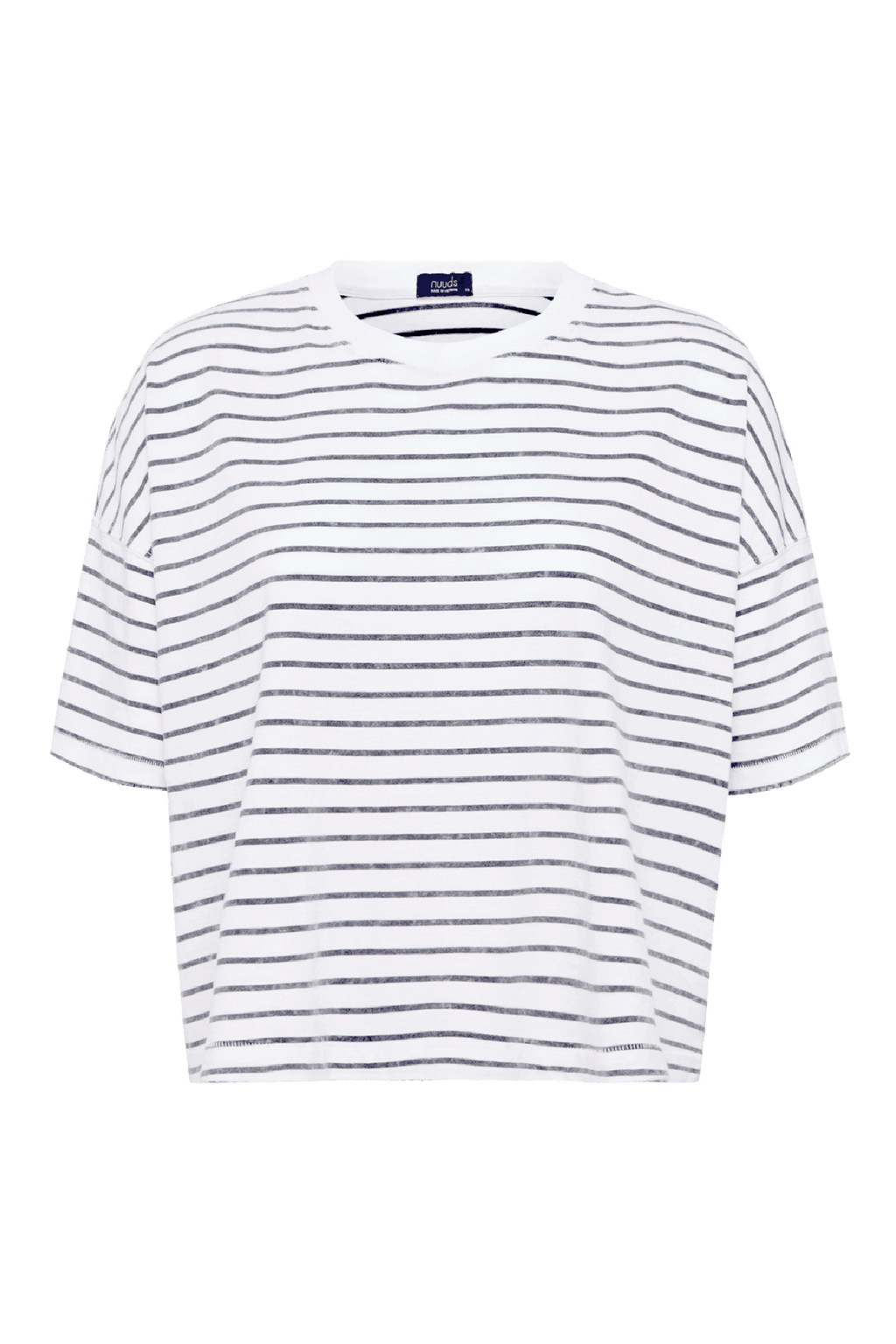 Soft Cotton Striped Boxy Tee