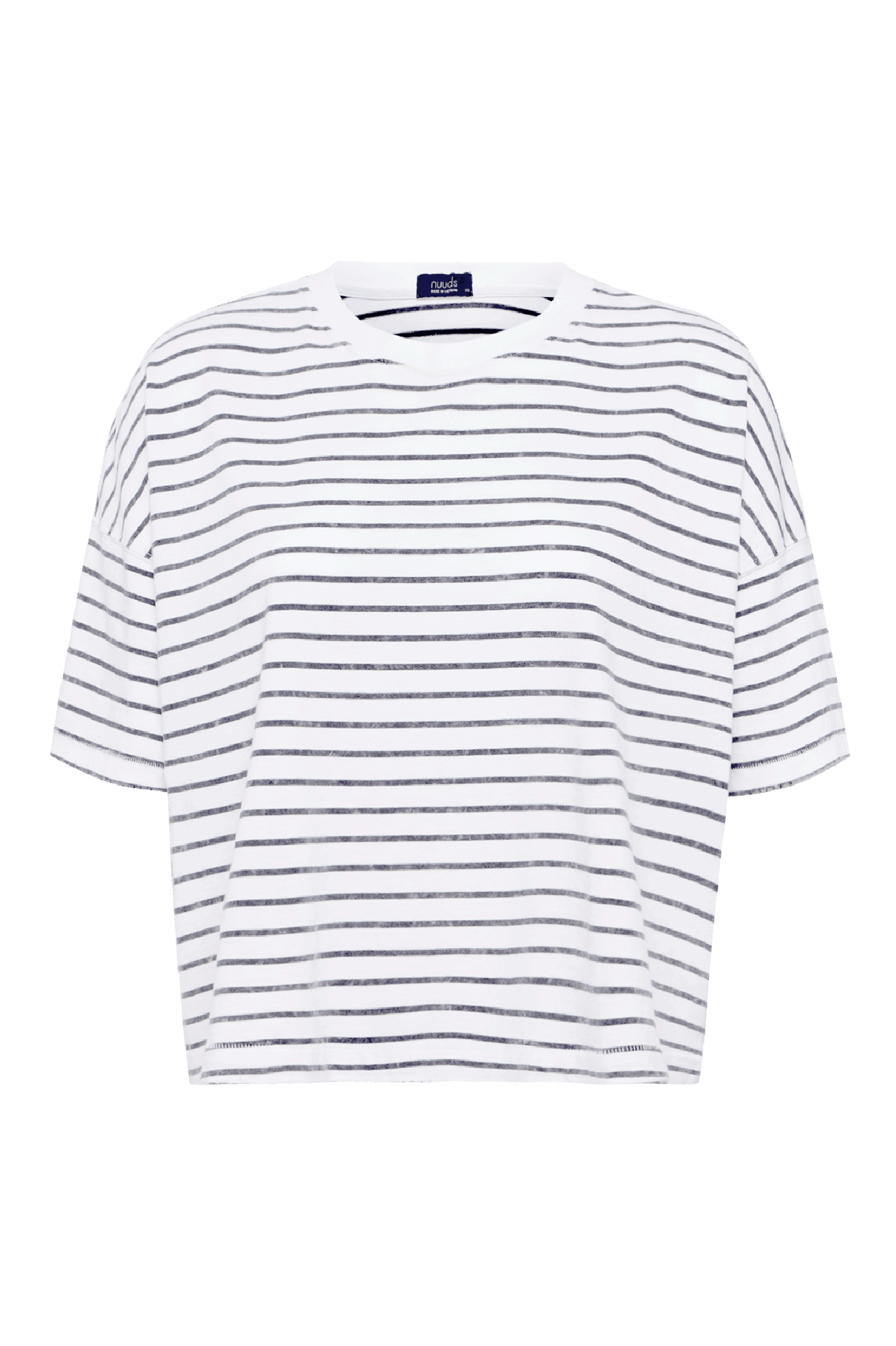 Soft Cotton Striped Boxy Tee