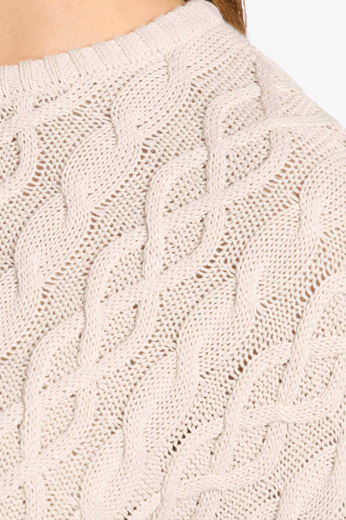 Lightweight Cable Sweater